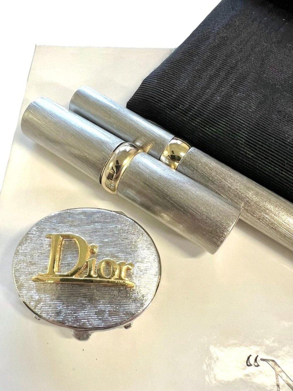 NWT Vintage Dior "Nightlights" Bag & Cosmetic Set w/ Miss Dior Solid Perfume